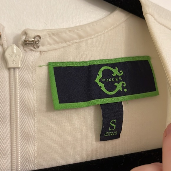 ♻️DONATED DEC. 2023♻️ 
C Wonder white cotton shift dress - Picture 2 of 4